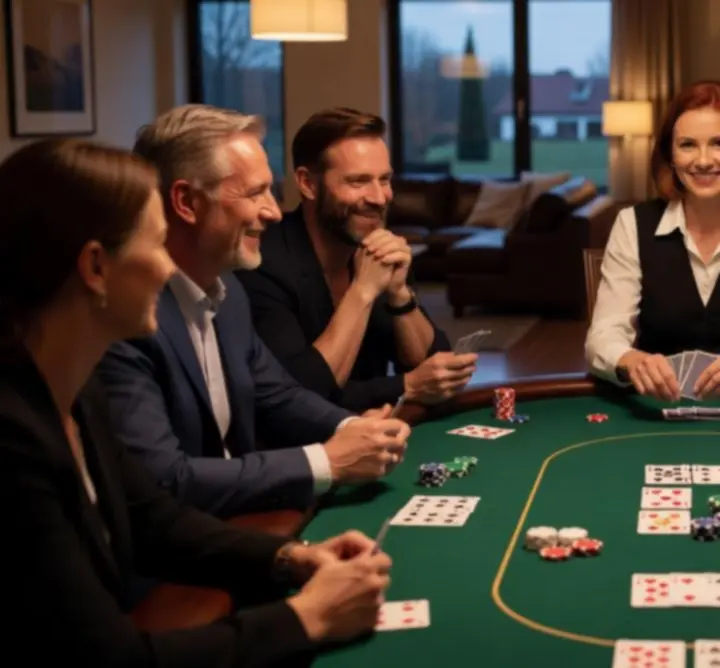 Stół pokerowy Agnieszka Zasada LA CAVANIOLA CHEESE SHOP na prywatnej imprezie